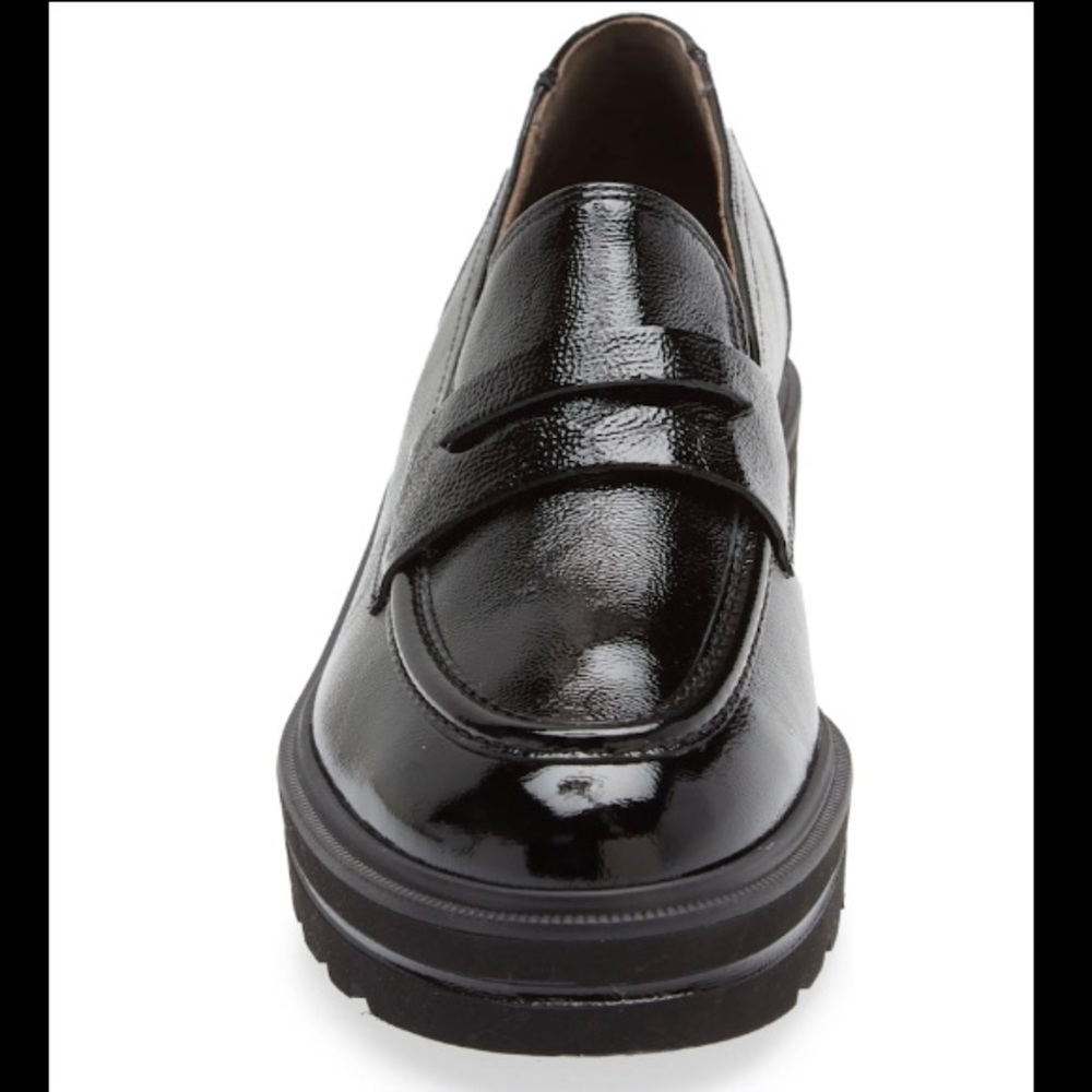 PATENT LEATHER Platform LOAFERS. - Picture 3 of 9